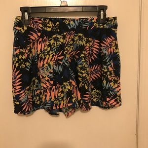 Floral printed shorts